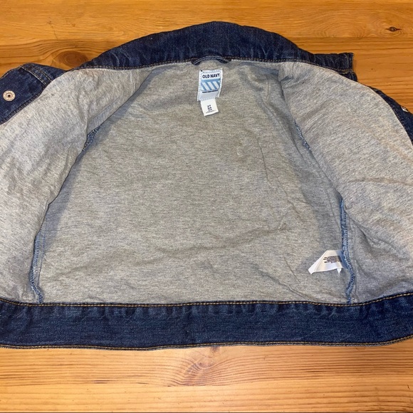 Old Navy lined denim jacket 3T - Picture 2 of 4